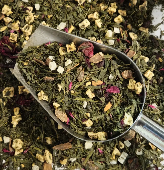 Ceai Verde Kombucha cu Cireșe și Scorișoară